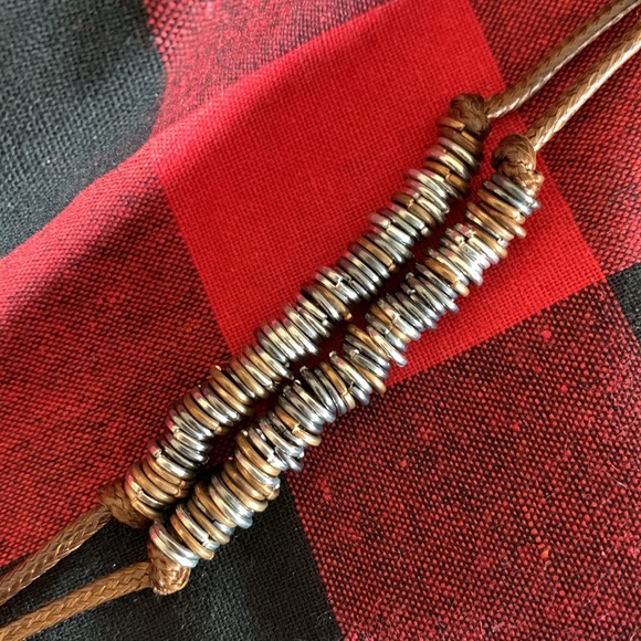 $5 add-on to any Bundle!! Or 3/$25 metal loops on leather bands bracelet - Picture 5 of 7